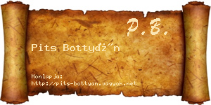 Pits Bottyán névjegykártya